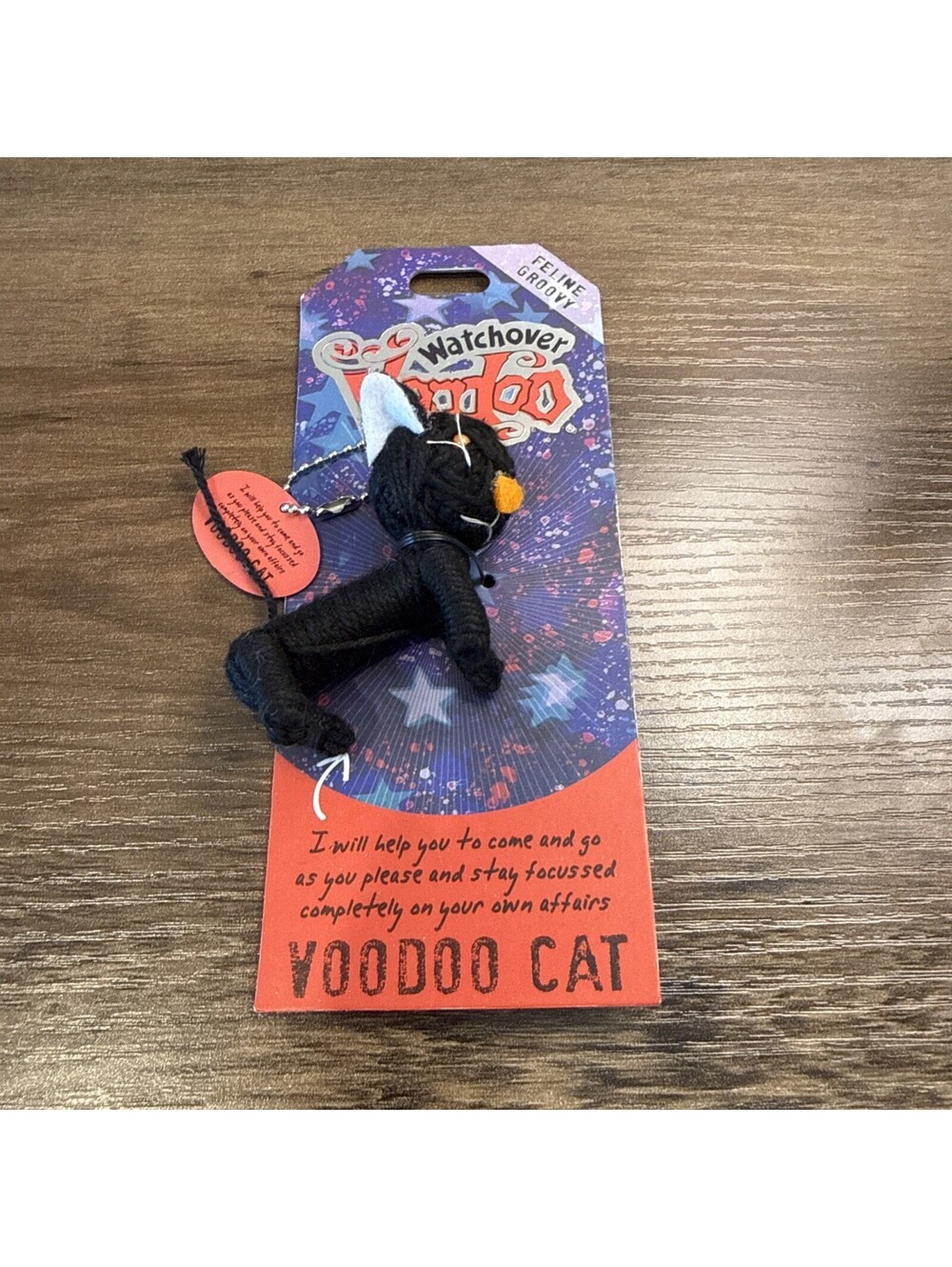 Voodoo Watch Over Doll Keychain “Voodoo Cat”